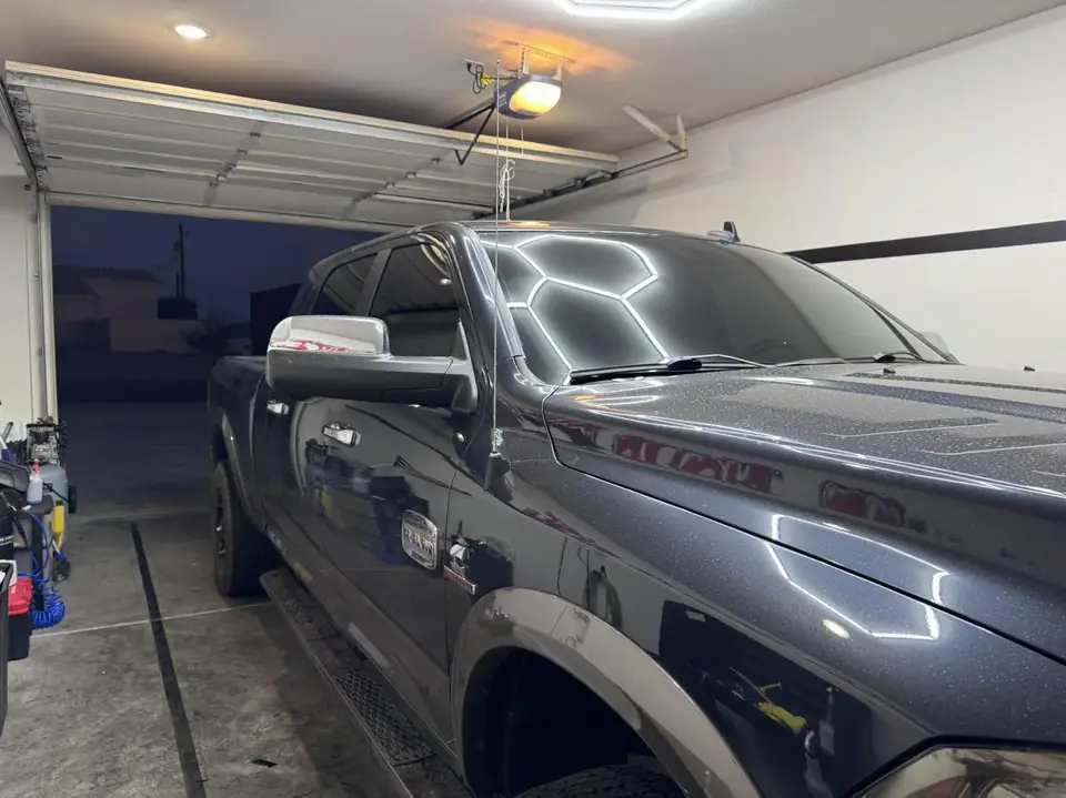 Ram 3500 window tint: Removal front two doors, 3% carbon ceramic rear three windows, 5% carbon ceramic front two doors, 50% carbon ceramic full (view 2)