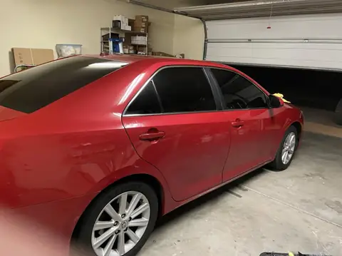 Red sedan window tint: Full vehicle removal of old-faded tint, Premium ceramic 15% all the way around, Premium ceramic 70% full windshield (view 6)