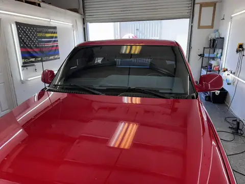 Single cab Chevy sun visor strip: Single cab Chevy in for quick 10inch visor in 5%