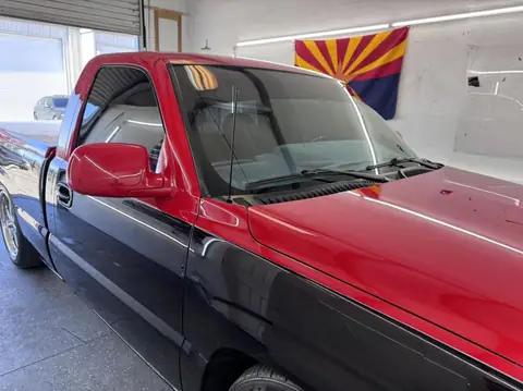 Single cab Chevy sun visor strip: Single cab Chevy in for quick 10inch visor in 5% (view 2)