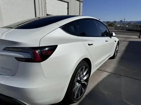 Tesla Model 3 window tint: 15% rear half, 35% front doors, 5% windshield strip