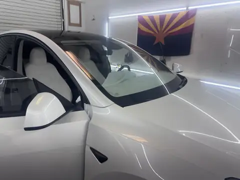 Tesla Model Y windshield tint: 50% C-IR full windshield