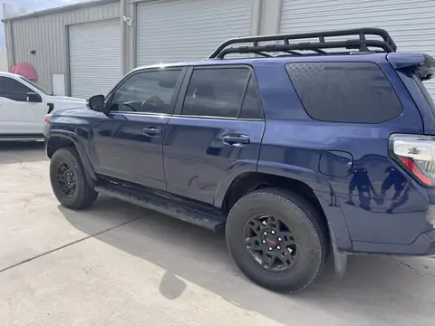 Toyota 4Runner window tint: 25% front doors, 5% sunstrip