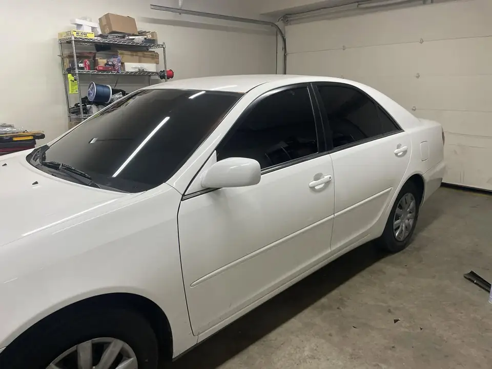 Toyota Camry window tint: 5% doors and back glass, 35% front windshield (view 5)