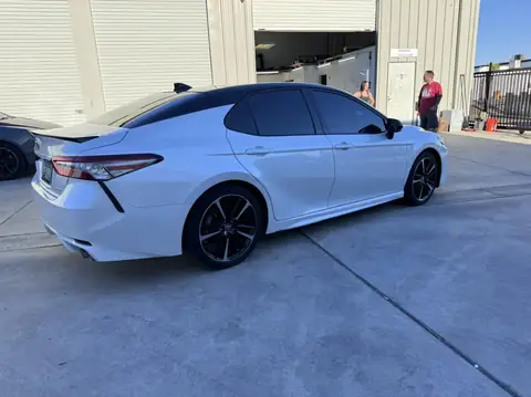 Toyota Camry XSE window tint: Installed 5% over the previous installed 20% rears and 35% fronts, 5% sunstrip (view 2)
