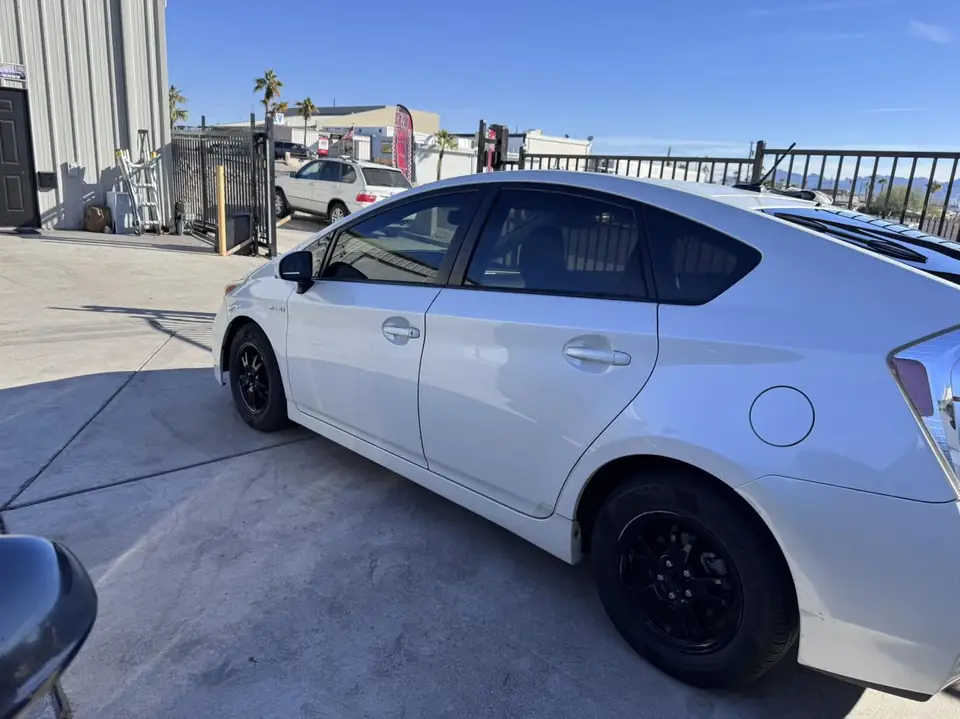 Toyota Prius window tint: 35% C-IR front doors and quarter windows, 25% C-IR rear half (view 2)