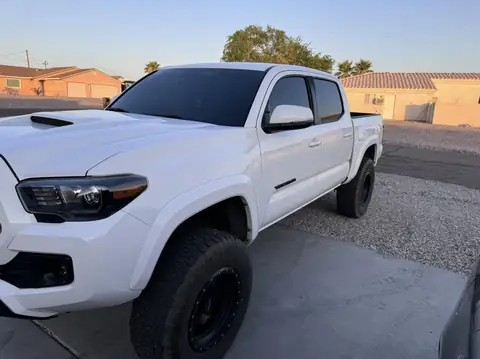 Toyota Tacoma window tint: Removed faded tint from front doors, 3% all sides and rear windows, 50% full windshield, 5% sunstrip (view 3)