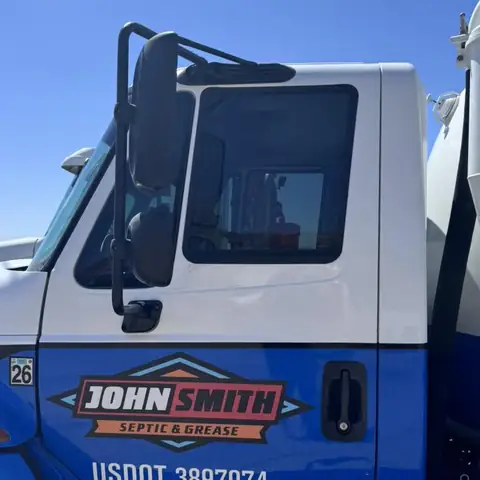 Water truck window tint: 25% sides, 5% sunstrip (view 2)